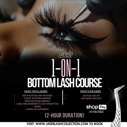 One-On-One: Bottom Lash 1 on 1 Hands on Course ONLY(Deposit $99, Remainder due at Class)